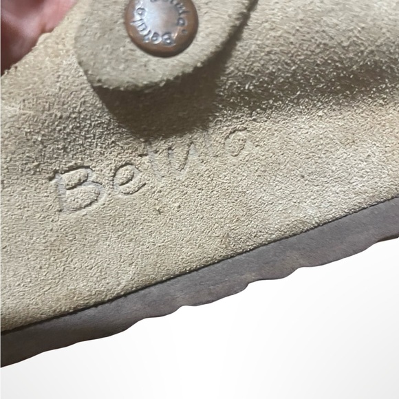 Birkenstock Betula men’s tan suede clogs size 12 - Picture 4 of 6